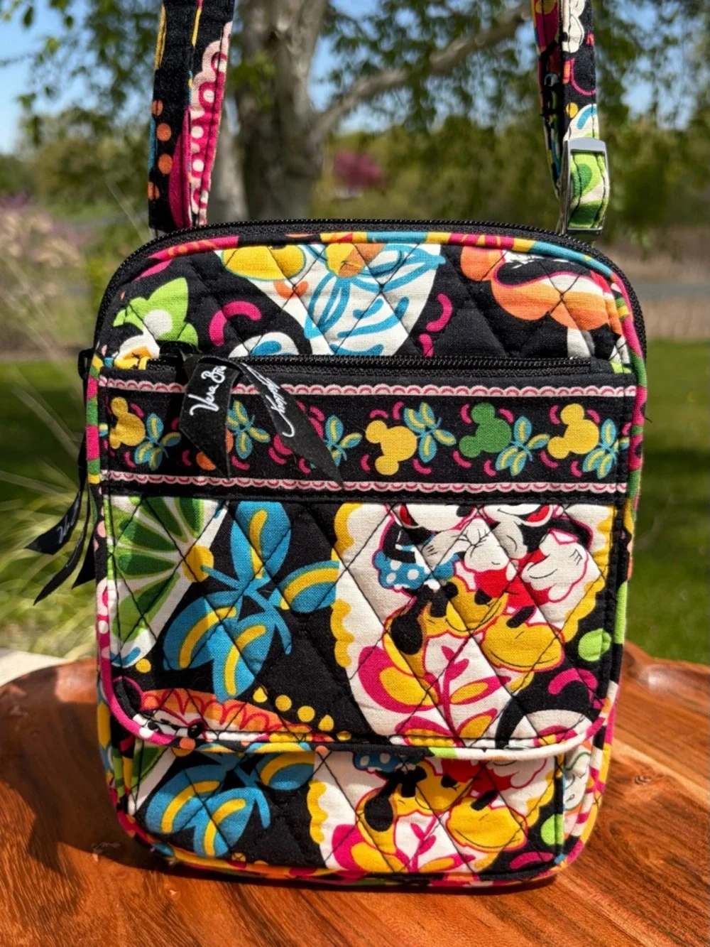 Disney Parks Vera Bradley Mini Hipster Crossbody “Midnight with Mickey” Like New